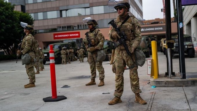 Despliega Trump Guardia Nacional en Los Ángeles