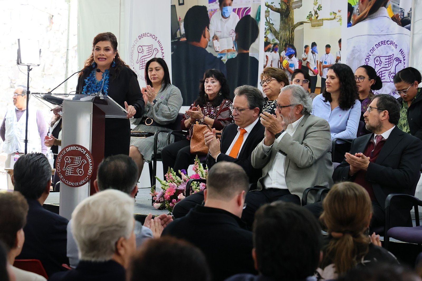 Llama Clara Brugada a fortalecer a la Comisión de Derechos Humanos de la CDMX