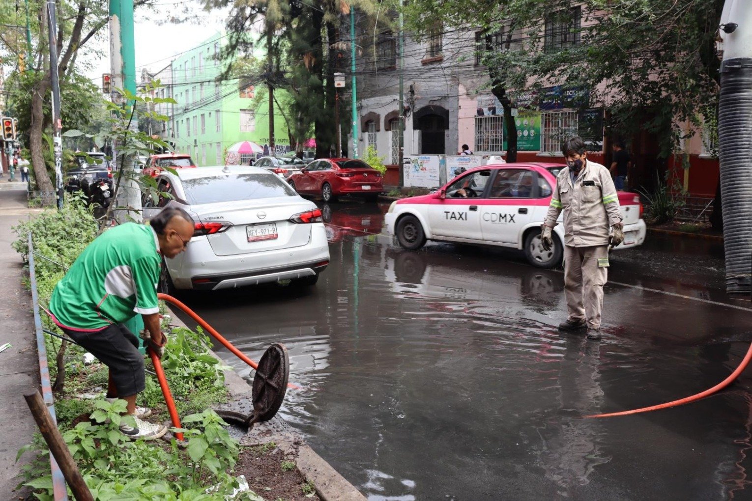 Con Brigada Tormenta, alcaldía Cuauhtémoc responde a lluvias