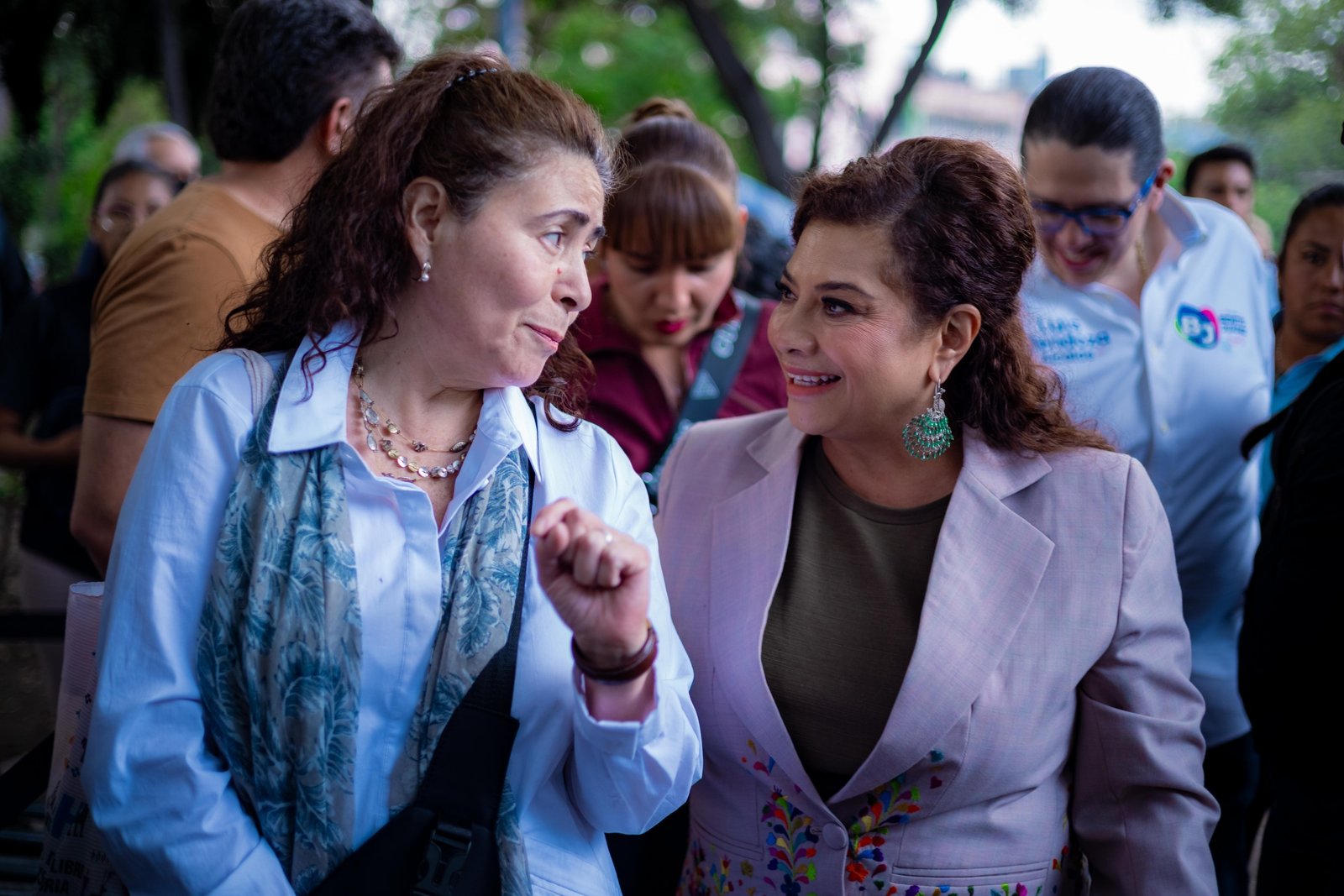 Encabeza Clara Brugada "Gobierno Casa por Casa" en Narvarte