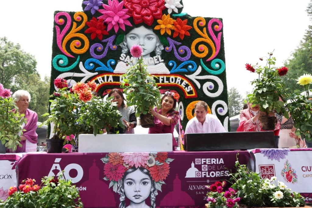 Inaugura Clara Brugada la Feria de las Flores en alcaldía Álvaro Obregón
