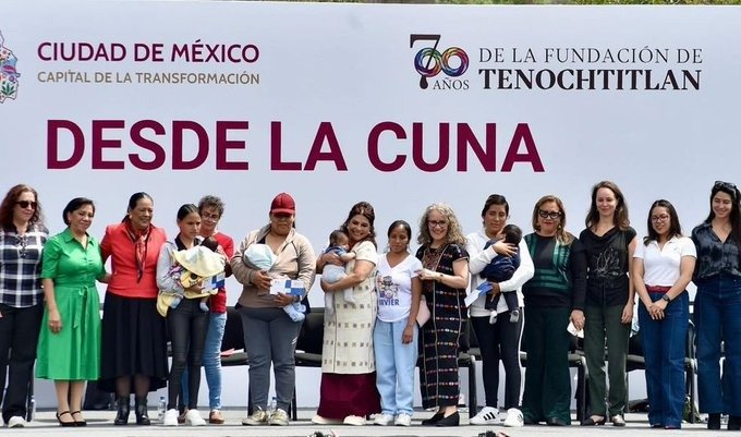 Niñas y niños que nazcan en la CDMX tendrán apoyo económico garantizado