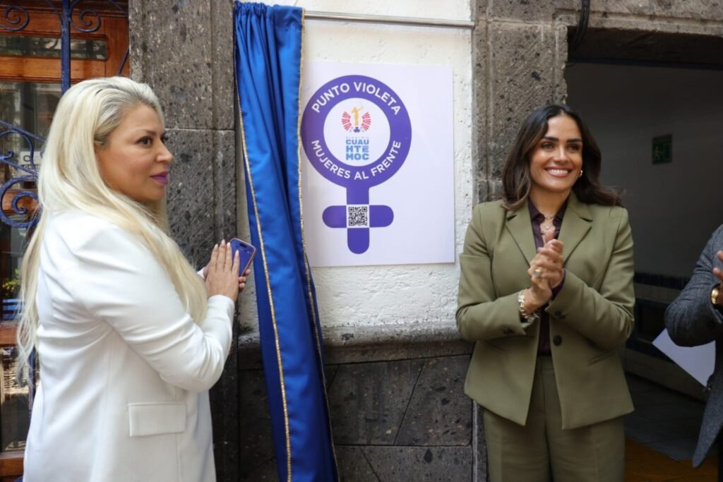 Alcaldía Cuauhtémoc instala nuevo punto violeta en el Colegio Holandés Ochoterena