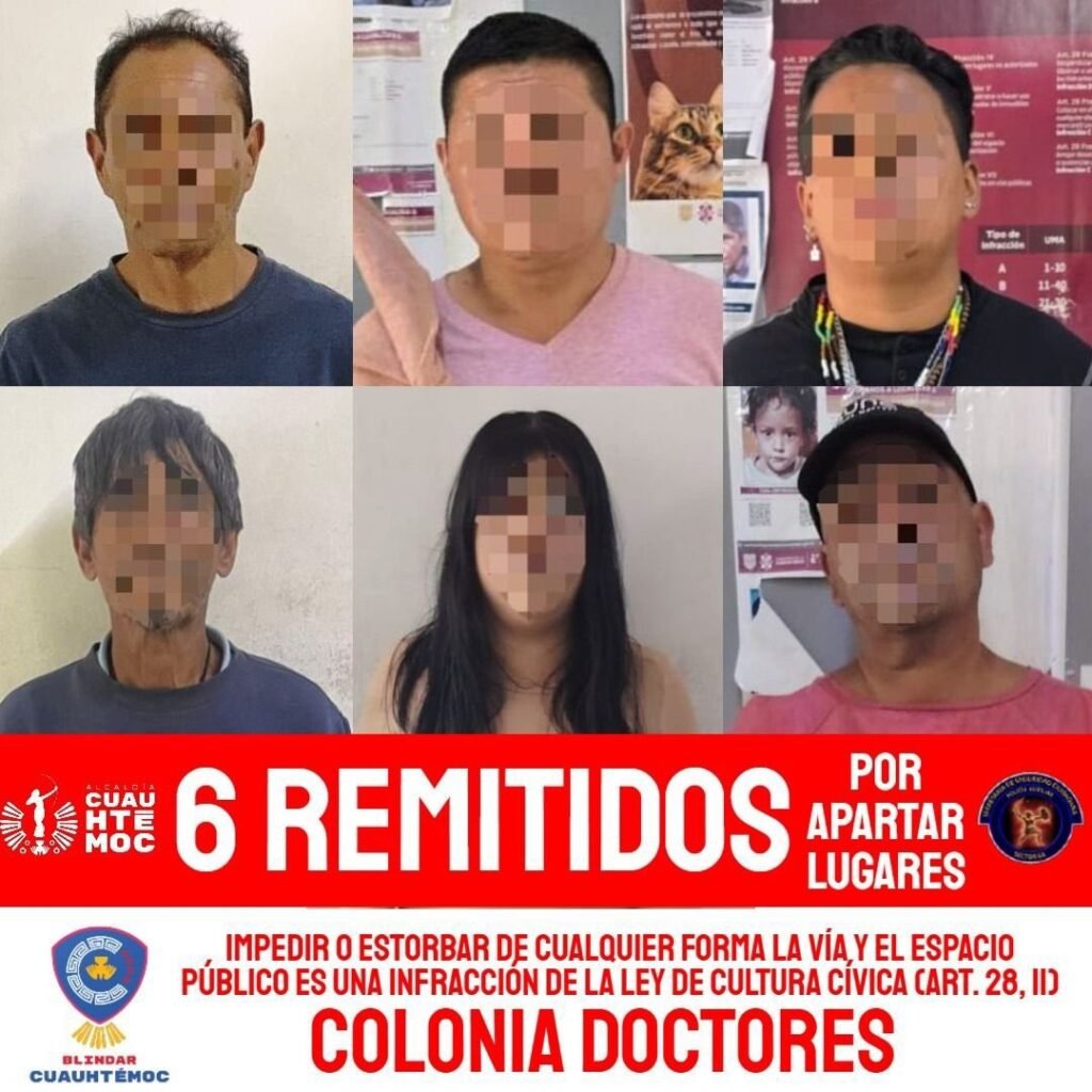 "Oriones" de Cuauhtémoc detienen a 11 personas por lucrar con el uso de la vía pública