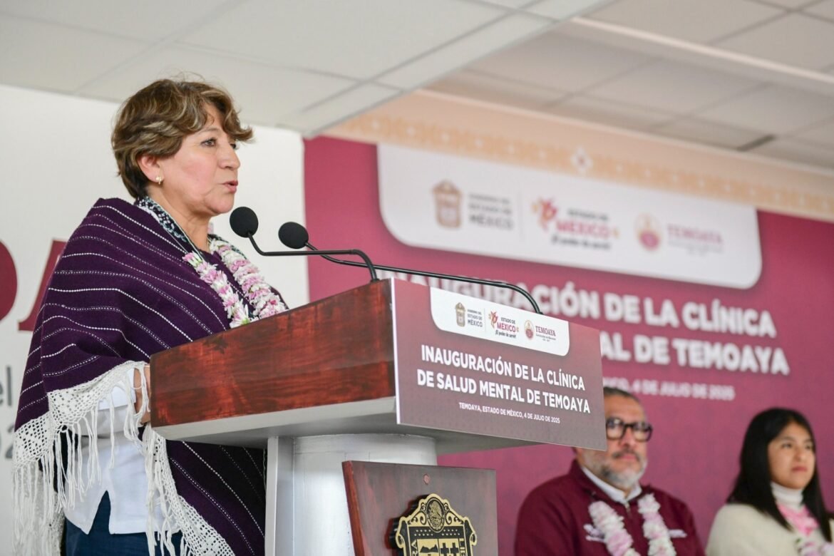Inaugura gobernadora Delfina Gómez Álvarez clínica de salud mental en Temoaya