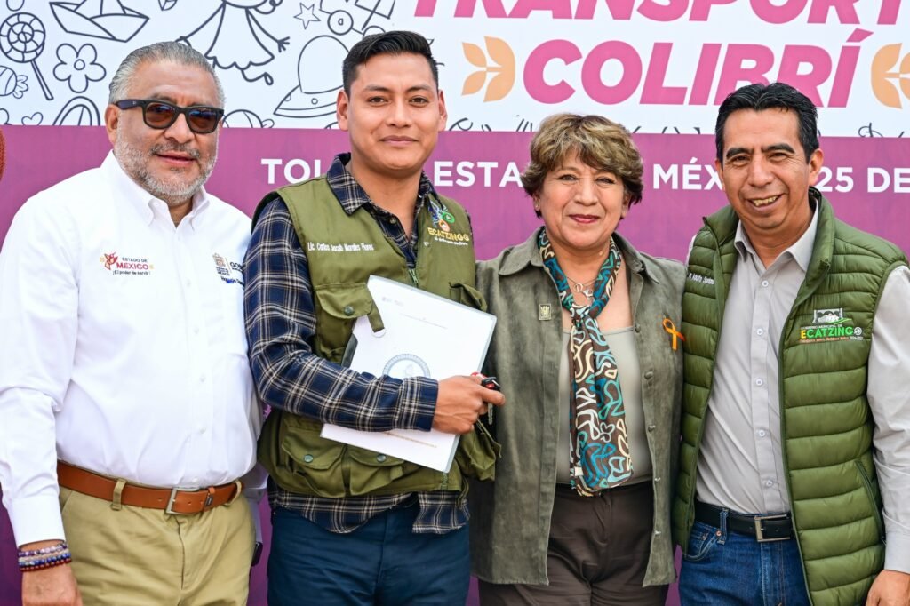 Gobernadora Delfina Gómez pone en marcha el “Transporte Colibrí”