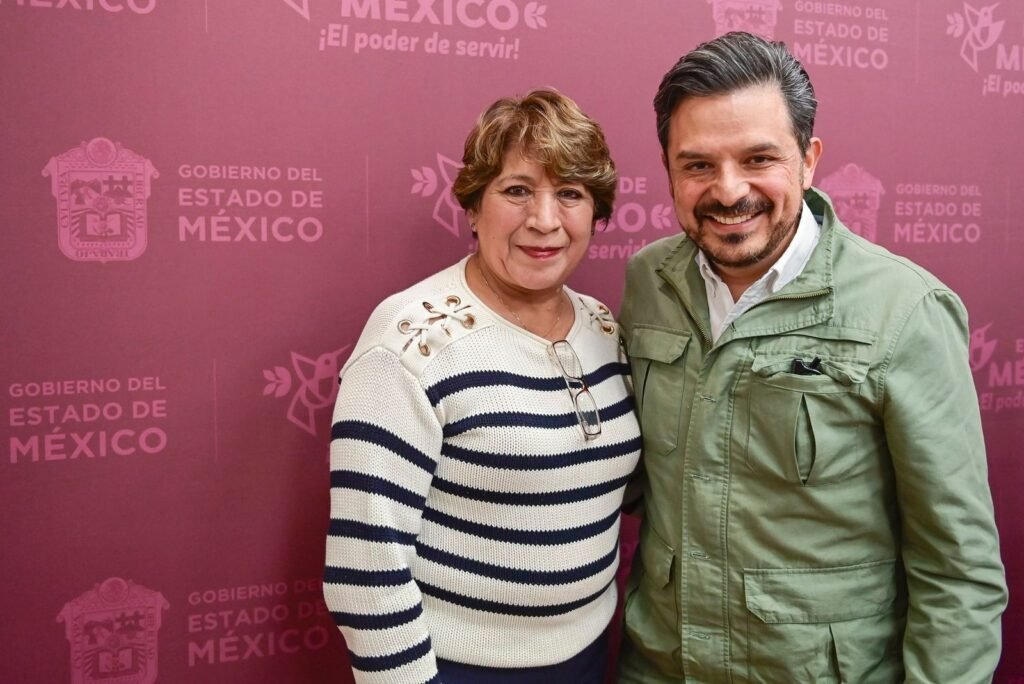 Gobernadora Delfina Gómez y Zoé Robledo, director del IMSS revisan creación de nuevos hospitales y unidades médicas