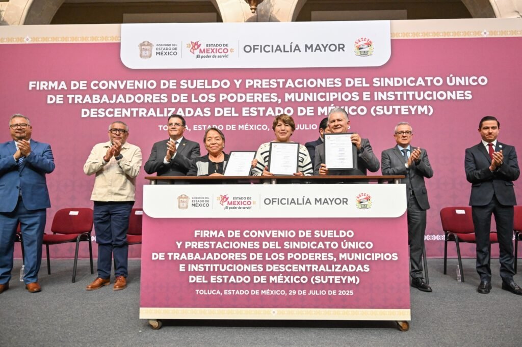 Gobernadora otorga aumento salarial y mejores prestaciones a trabajadores del SUTEyM