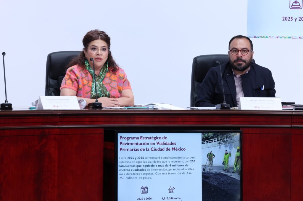 Presenta Clara Brugada Plan Integral de Mantenimiento a la carpeta asfáltica, con una inversión de 2 mil 250 mdp