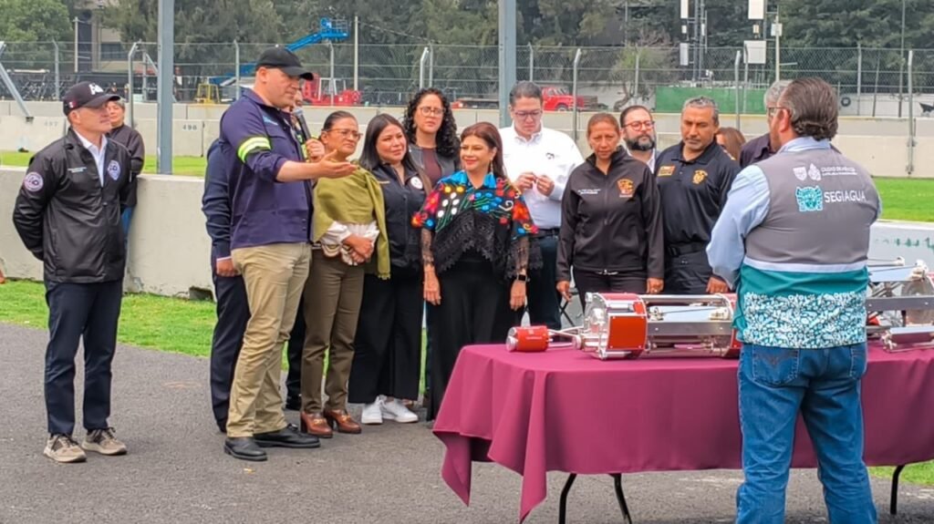 Clara Brugada da banderazo de salida a Plan Tlaloque Reforzado