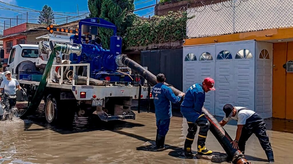 CAEM redobla esfuerzos en Ecatepec ante pronóstico de lluvias esta tarde