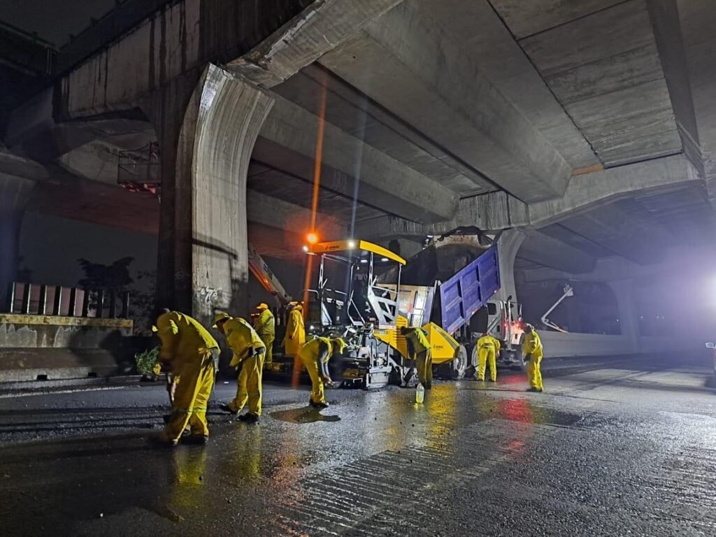 Continúan obras de rehabilitación en Periférico Norte en Naucalpan y Cuautitlán Izcalli