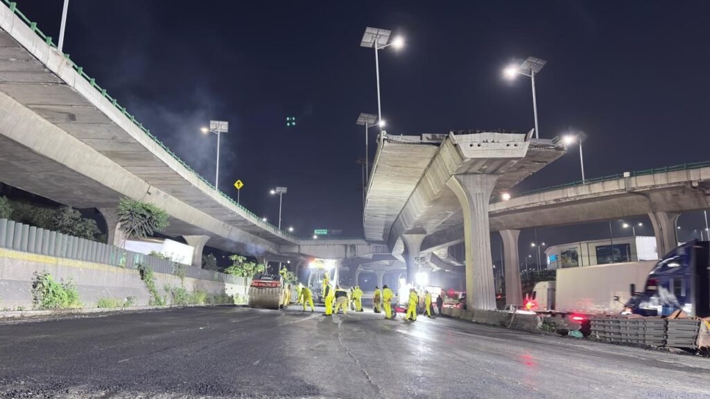 Continúan obras de rehabilitación en Periférico Norte en Naucalpan y Cuautitlán Izcalli