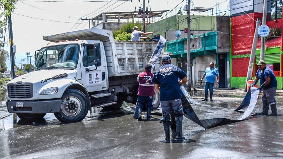 Atiende Grupo Tláloc 17 encharcamientos registrados en Ecatepec