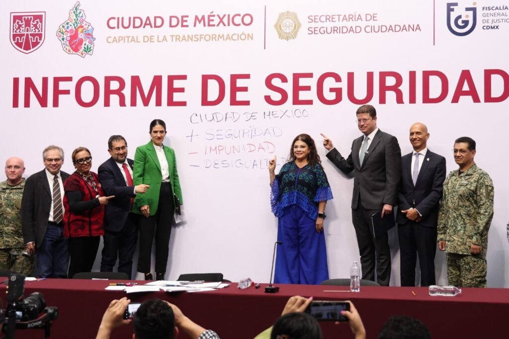 Resalta Clara Brugada 60 por ciento de reducción en delitos de alto impacto