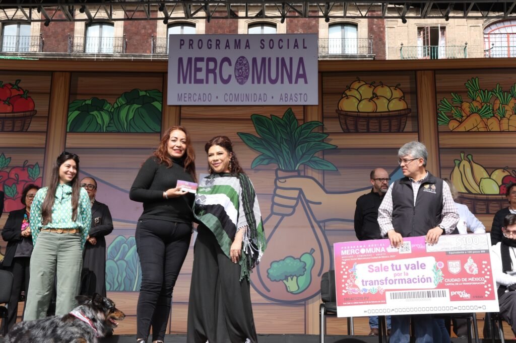 Clara Brugada anuncia que 335 mil familias serán beneficiadas con Mercomuna