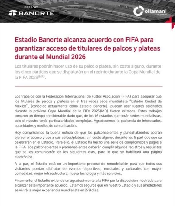 Palcos del Azteca, intactos rumbo al Mundial