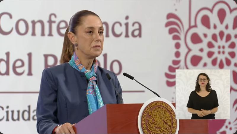 Conferencia de la presidenta Claudia Sheinbaum Pardo desde Palacio Nacional