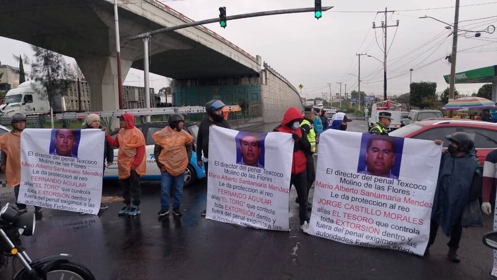 Bloqueos en Texcoco para exigir traslado de interna del Molino de Flores