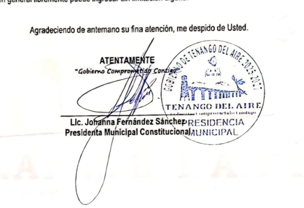 Alcaldesa de Tenango del Aire es señalada por usurpación de profesión