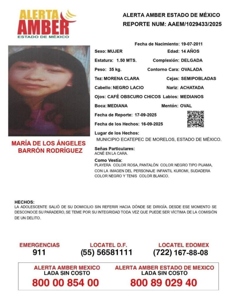 Bloqueo en avenida Central por desaparición de adolescente en Ecatepec