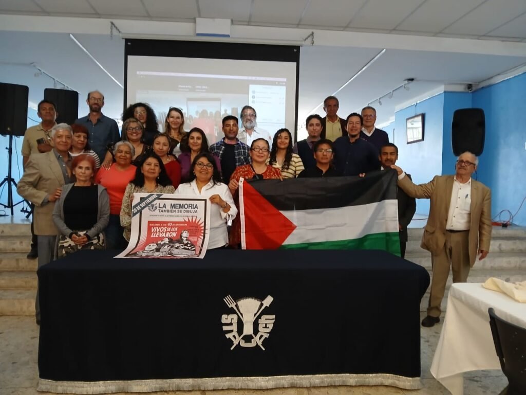Exige el STAUACh justicia por los 43 normalistas de Ayotzinapa y alto al genocidio en Palestina