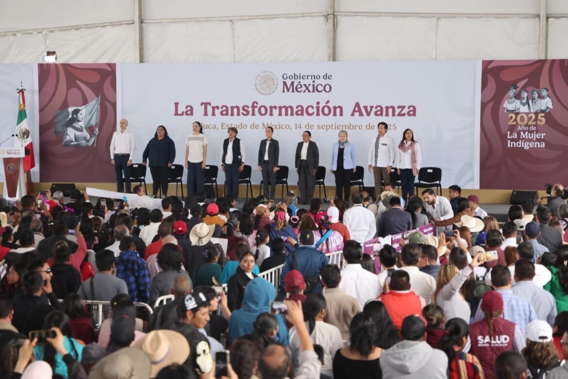 Gobernadora Delfina Gómez y presidenta Sheinbaum reafirman la transformación