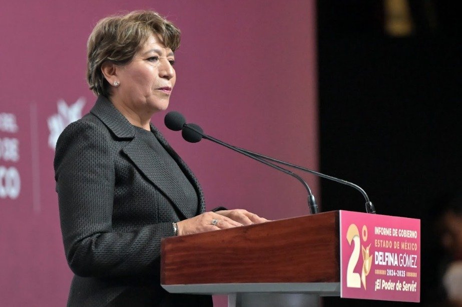 No daré un paso atrás: Gobernadora Delfina Gómez rinde Segundo Informe de Labores