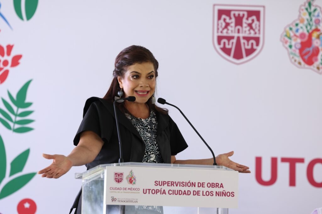 Supervisa Clara Brugada avance de obra de Utopía de las Niñas y los Niños