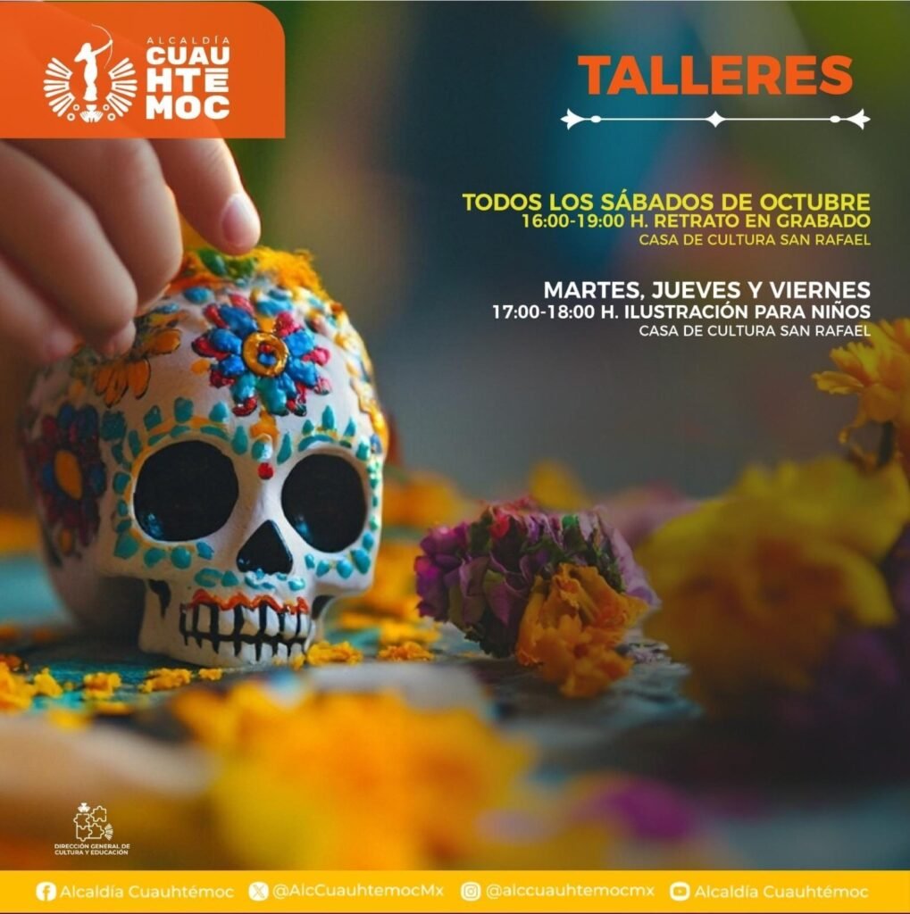 Alcaldía Cuauhtémoc celebra la vida y la memoria con actividades culturales por el Día de Muertos