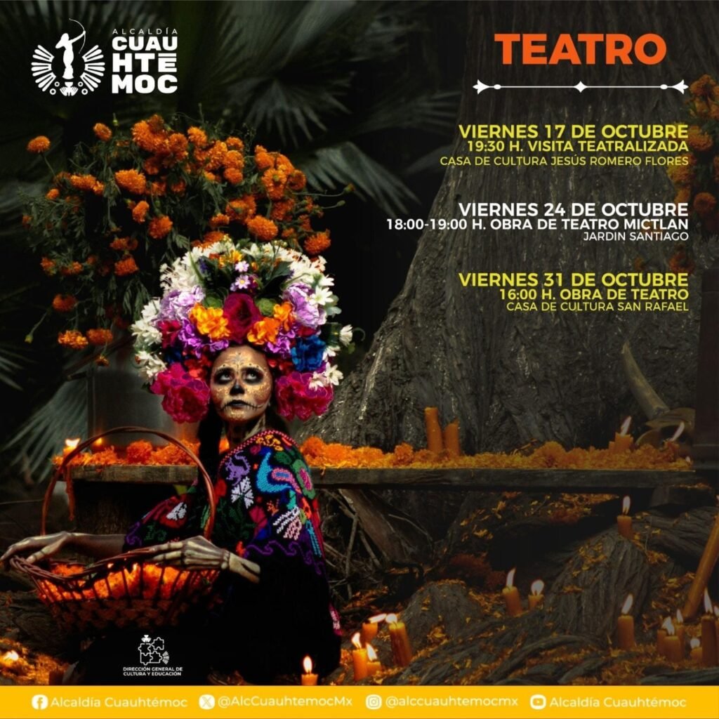Alcaldía Cuauhtémoc celebra la vida y la memoria con actividades culturales por el Día de Muertos