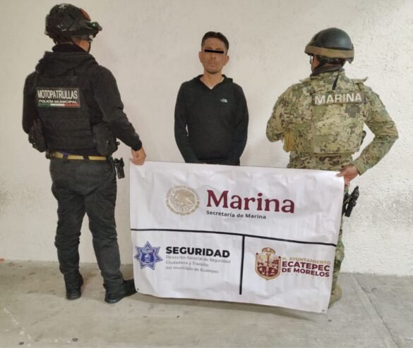 Policía y Marina detienen a pareja que arrolló a tres motopatrulleros en Ecatepec