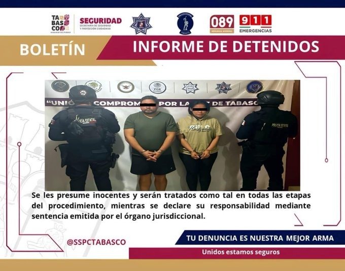 Detienen a presuntos integrantes de La Barredora en Tabasco