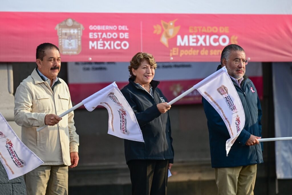 Gobierno de Delfina Gómez envía 15 toneladas de ayuda humanitaria y víveres a Hidalgo