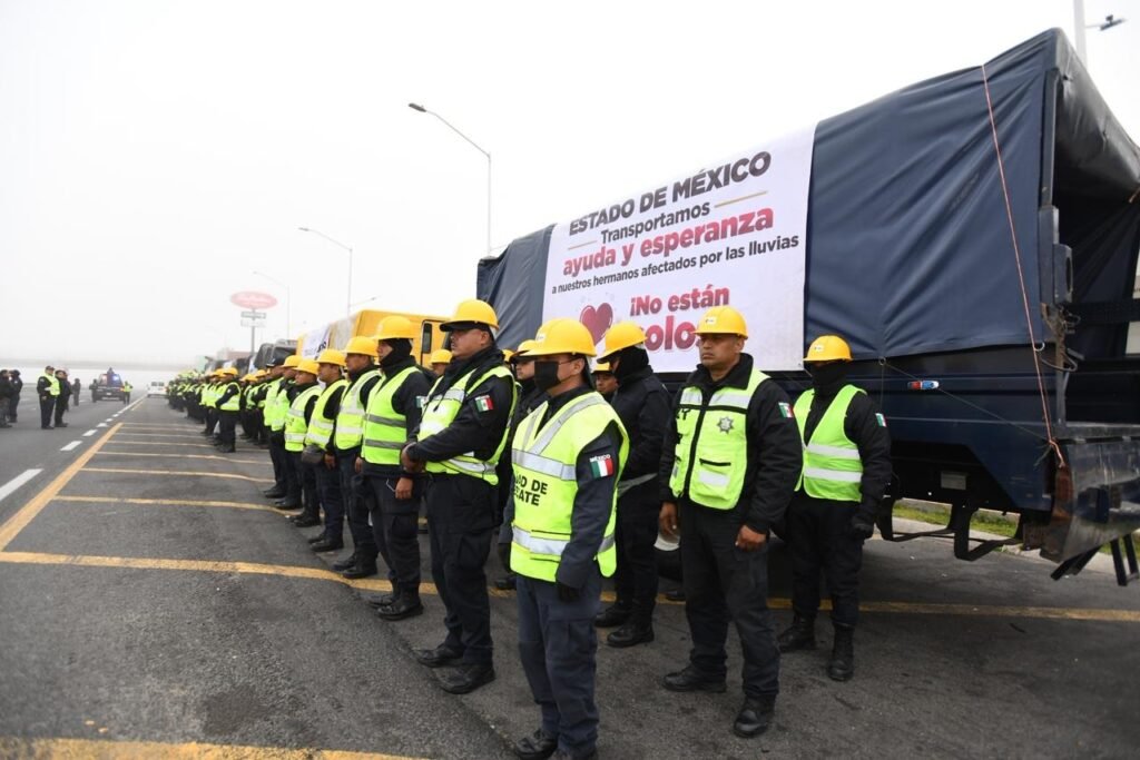 Gobierno de Delfina Gómez envía 15 toneladas de ayuda humanitaria y víveres a Hidalgo