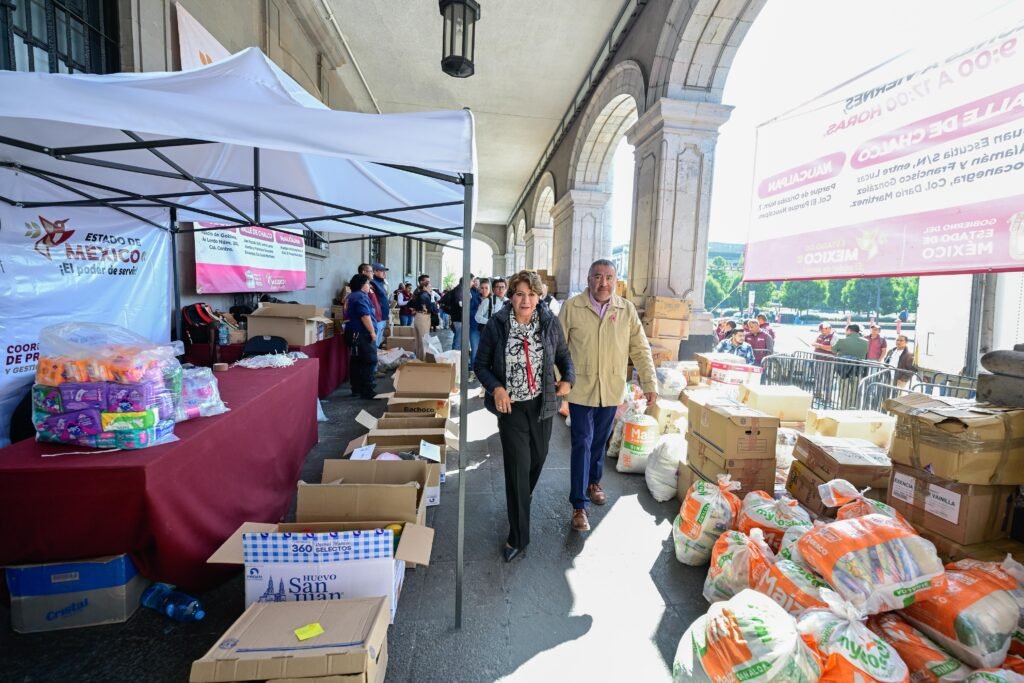 Envía Gobierno del Estado de México 358 toneladas de ayuda humanitaria a Hidalgo
