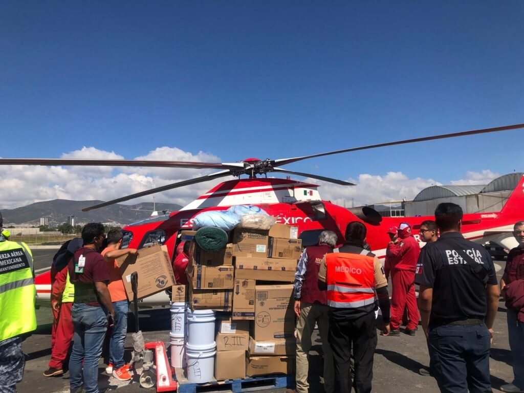 Envía Gobierno del Estado de México 358 toneladas de ayuda humanitaria a Hidalgo