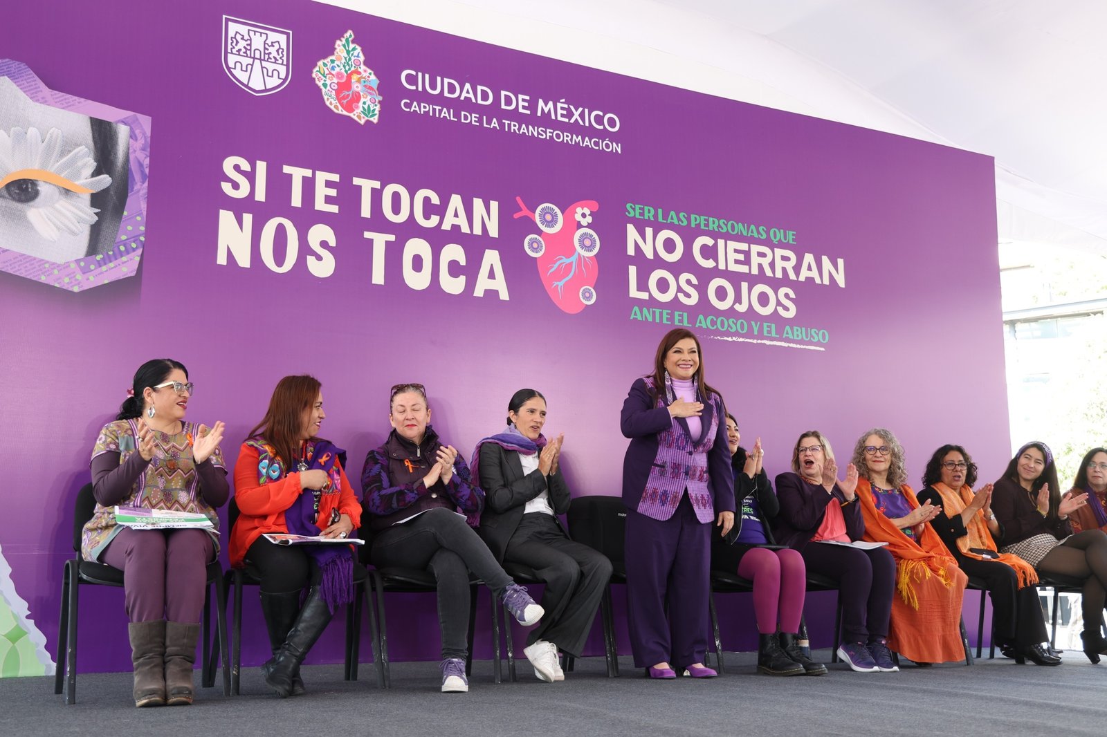 Clara Brugada pone en marcha la campaña “Si te tocan nos toca”