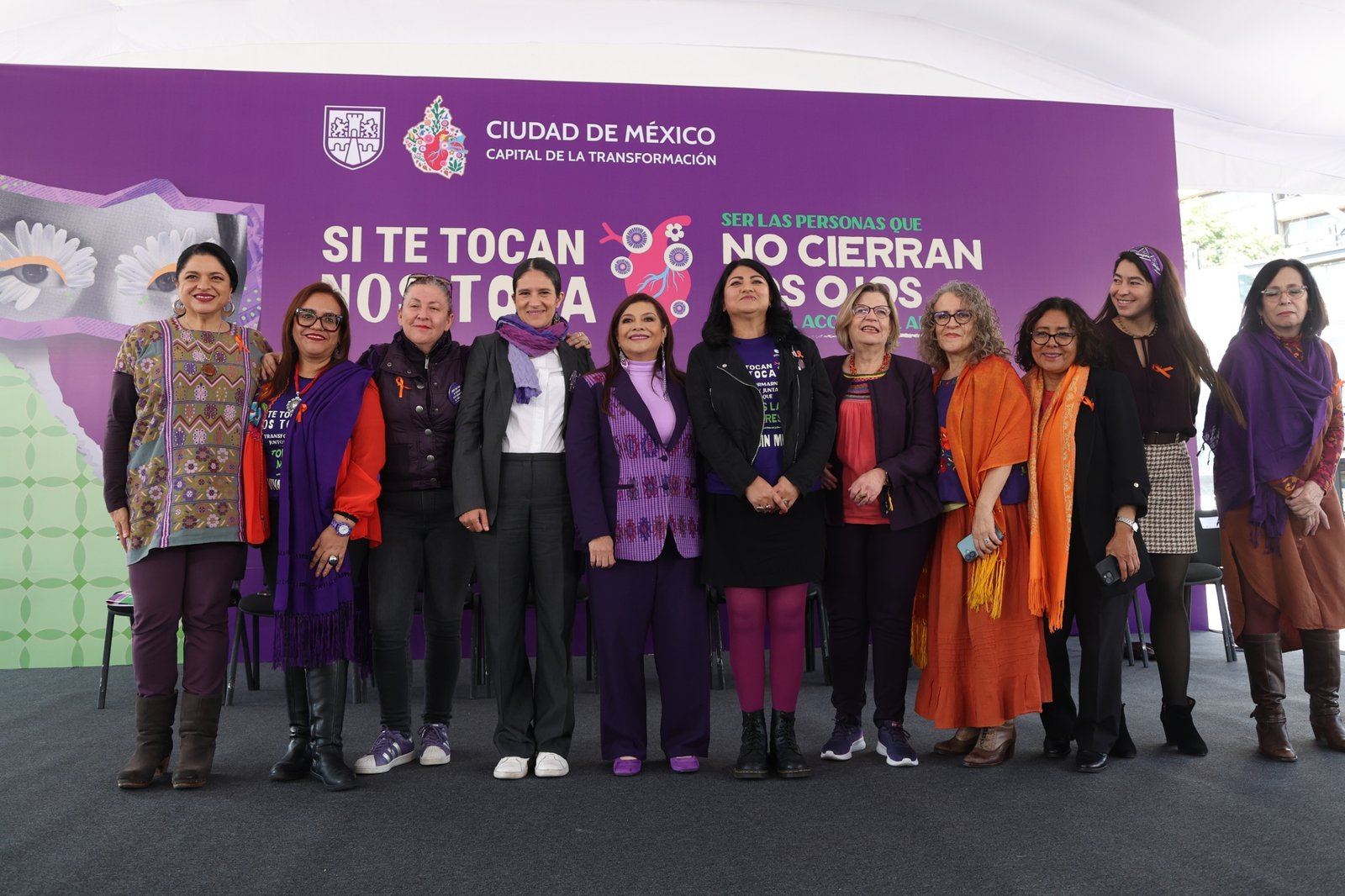 Clara Brugada pone en marcha la campaña “Si te tocan nos toca”