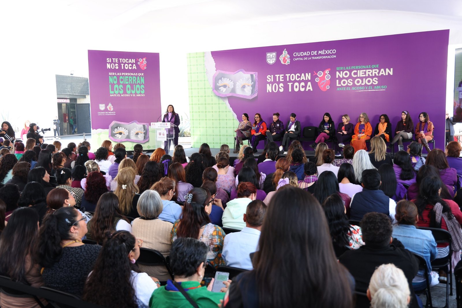 Clara Brugada pone en marcha la campaña “Si te tocan nos toca”