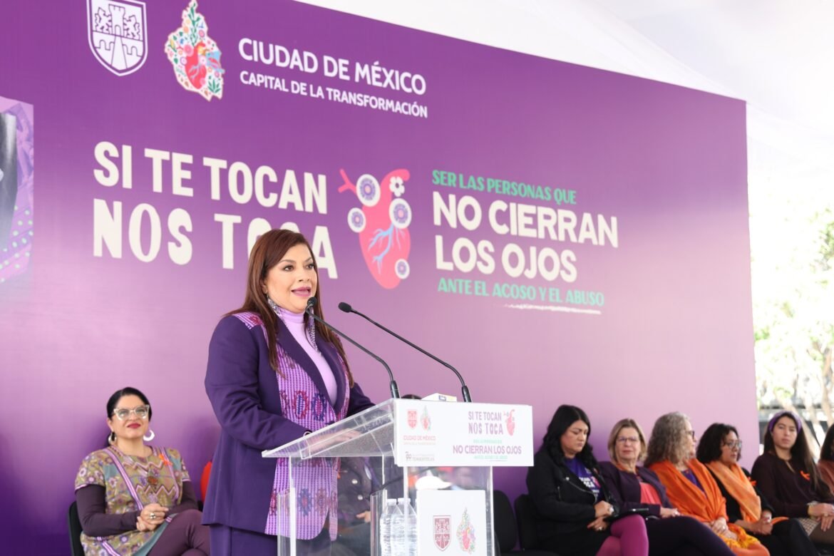 Clara Brugada pone en marcha la campaña “Si te tocan nos toca”