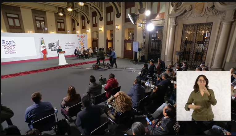Conferencia de prensa de la presidenta Claudia Sheinbaum Pardo desde Palacio Nacional