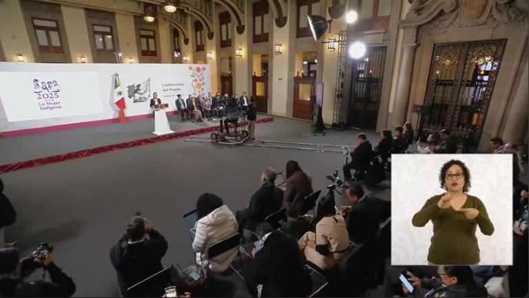Conferencia de la presidenta Claudia Sheinbaum Pardo desde Palacio Nacional