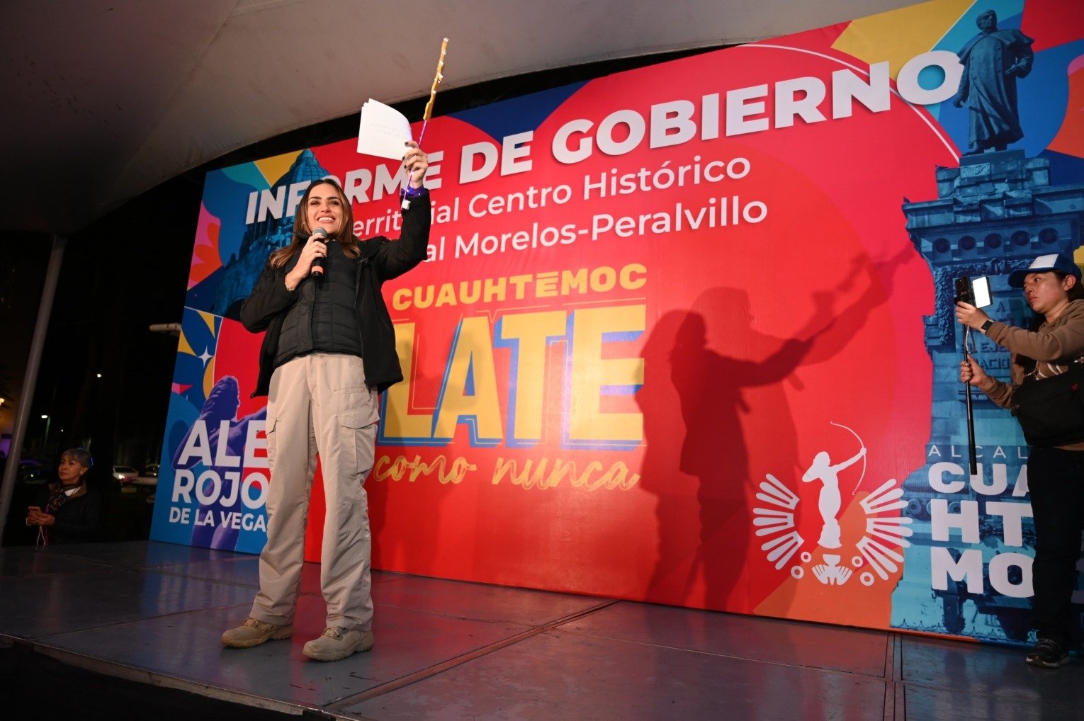 “México se salva con valor”: Ale Rojo de la Vega desde el corazón del Centro Histórico