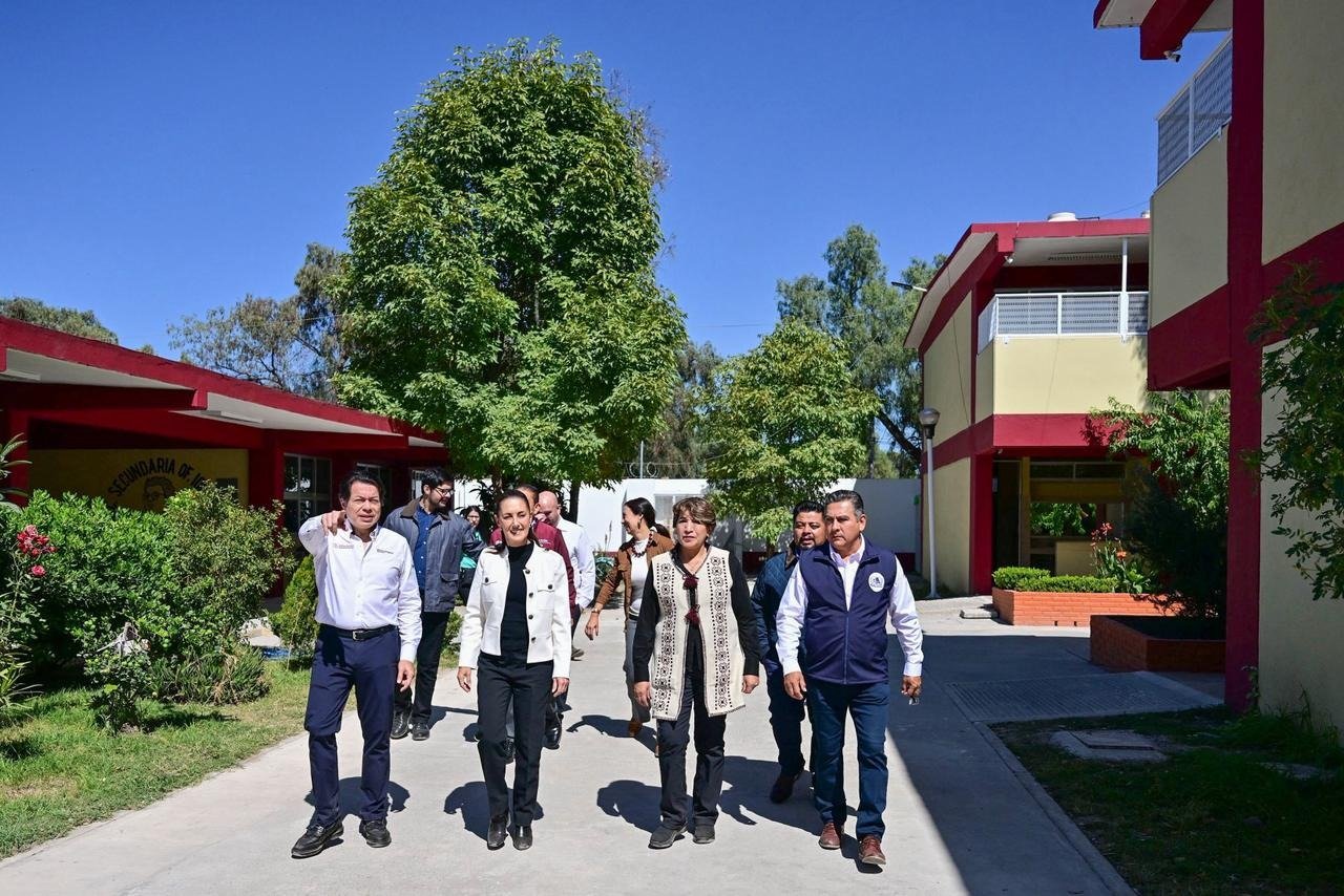 Sheinbaum y gobernadora Delfina Gómez amplían y rehabilitan espacios educativos en Zumpango