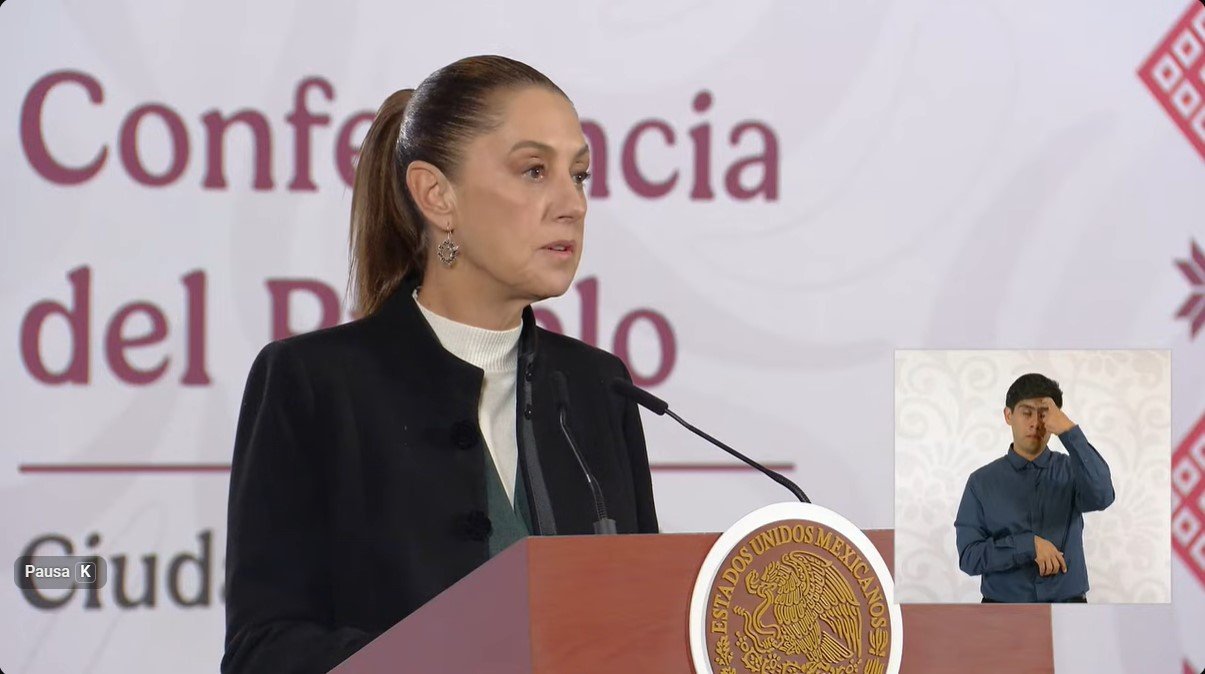 Conferencia de la presidenta Claudia Sheinbuam Pardo desde Palacio Nacional