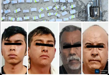 Policías de Neza detienen a cuatro presuntos implicados en robos a casas de empeño