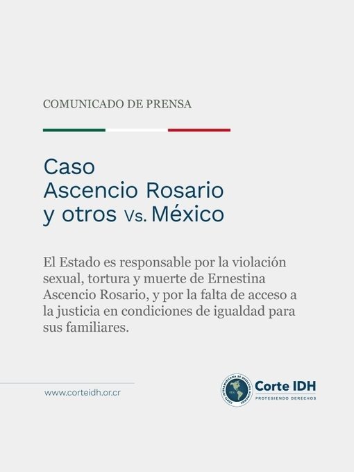 Responsabiliza Corte Interamericana a México por muerte y violación de Ernestina Ascencio