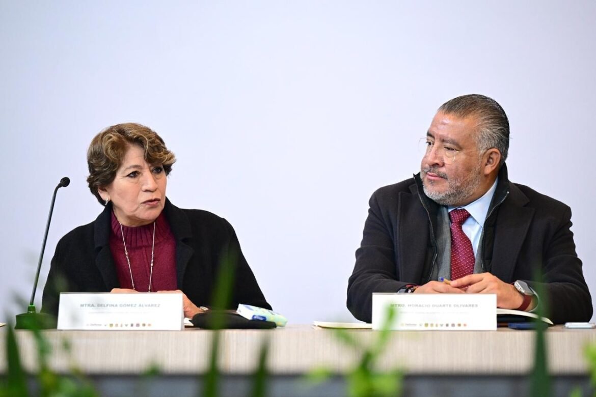 Gobernadora Delfina Gómez baja 38% robo de vehículos y 36% extorsión en EdoMéx