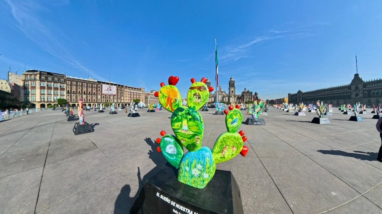 Inaugura Clara Brugada exposición de 200 Obras Artísticas en Homenaje al Nopal